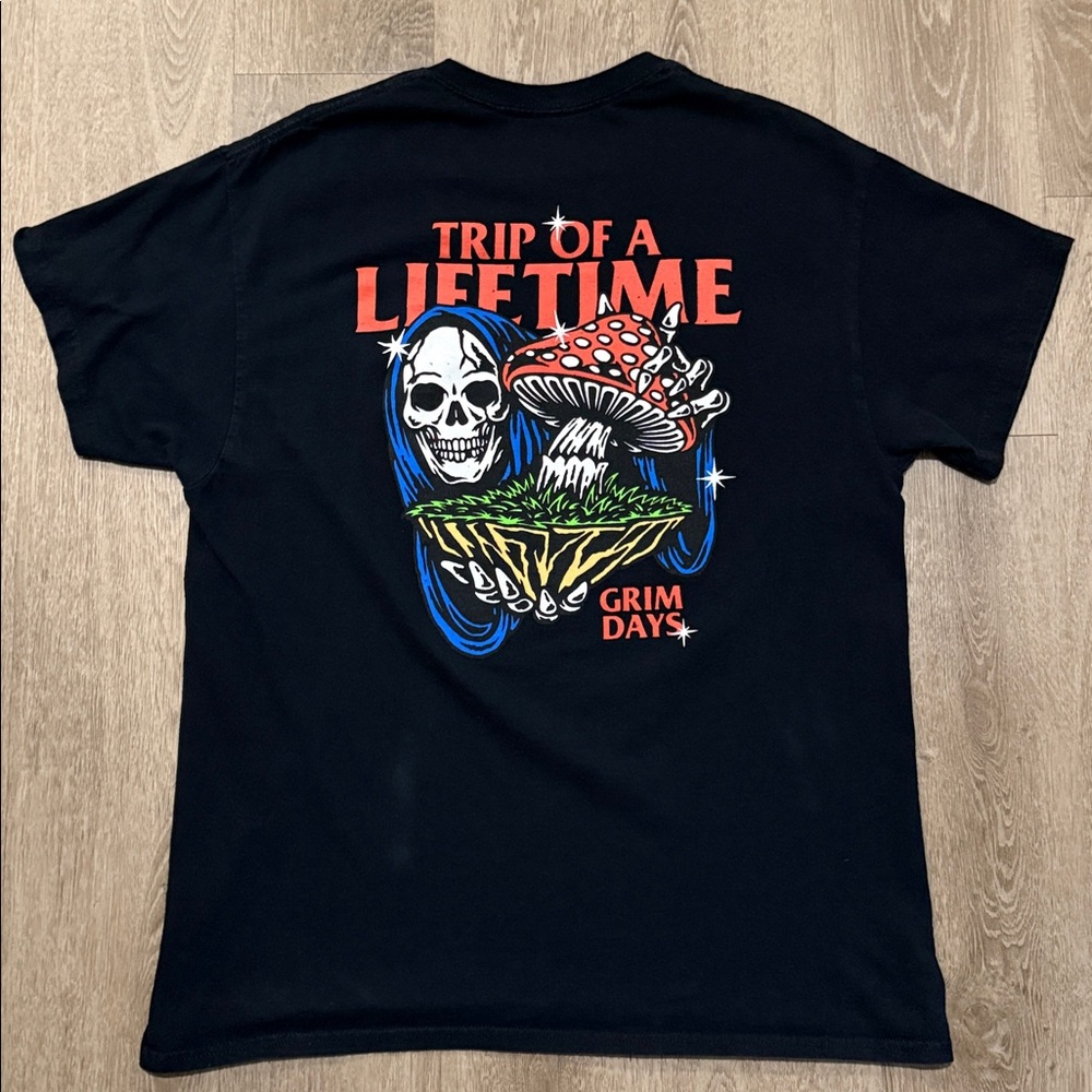 Trip of A Lifetime T-Shirt Grim Days (Large,Men’s)